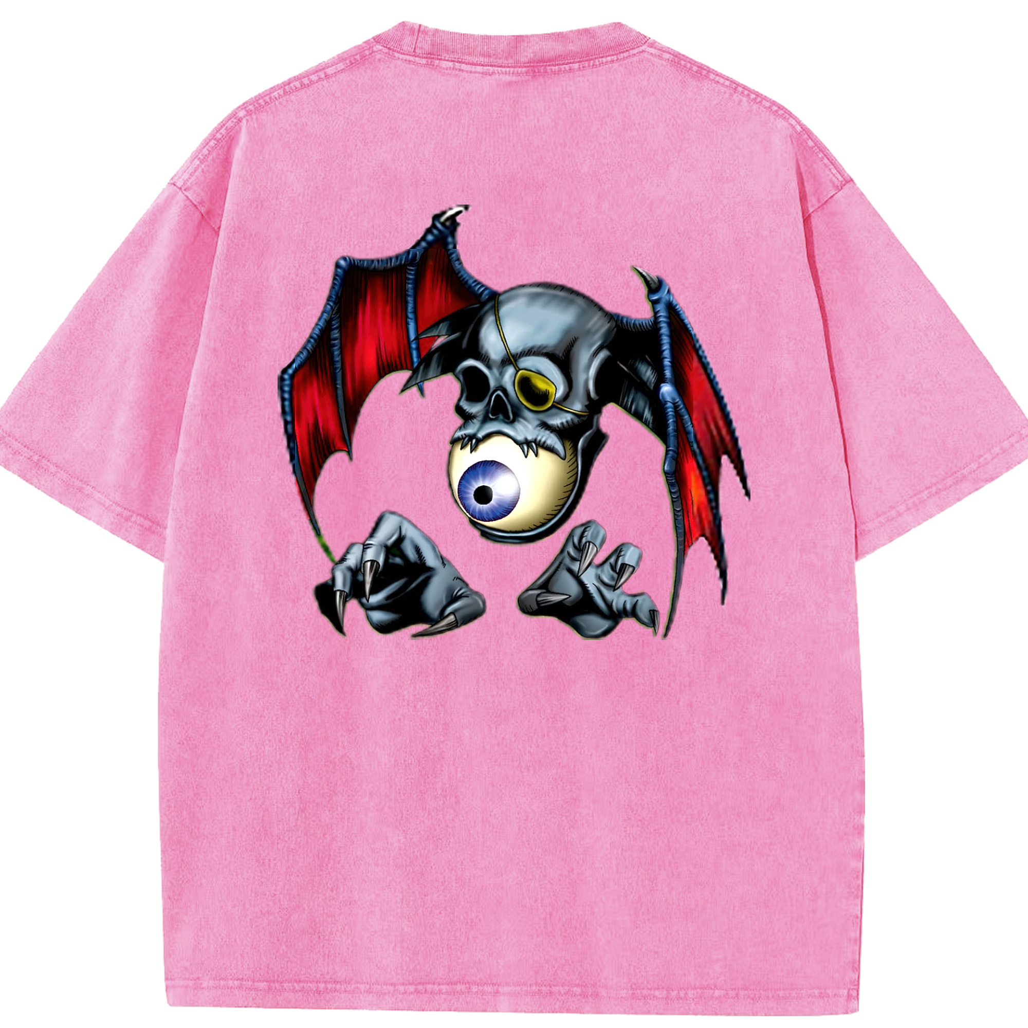 （画像用） 遊☆戯☆王 Yu-Gi-Oh! 綿100% ヴィンテージ風 半袖Tシャツ（背面プリント）